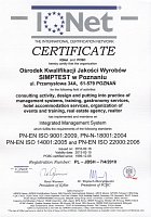 certyfikat IQNET